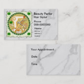 Carte de rendez-vous de beauté irlandaise (Devant / Derrière)