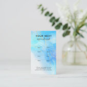 Carte de Rendez-vous de Beauté Or Élégant Simple (Debout devant)