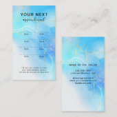 Carte de Rendez-vous de Beauté Or Élégant Simple (Devant / Derrière)