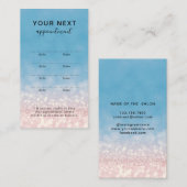 Carte de rendez-vous de beauté simple et élégante (Devant / Derrière)