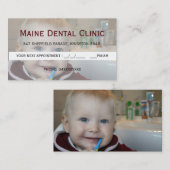 Carte de rendez-vous de brossage des dents à la cl (Devant / Derrière)