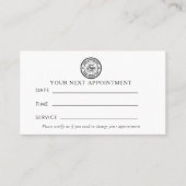 Carte de rendez-vous de bureau avec logo moderne (Devant)
