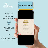 Carte de rendez-vous de cérémonie de thé de mariag