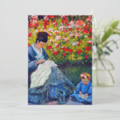 Carte de rendez-vous de Claude Monet Mère et Enfan (Debout devant)