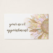 carte de rendez-vous de conception de tournesol (Devant)