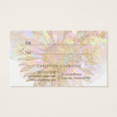 carte de rendez-vous de conception de tournesol (Dos)