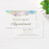 Carte de rendez-vous de conception optique bleue (Bureau)