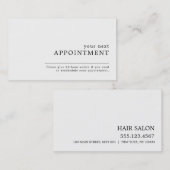 Carte de rendez-vous de conception simple (Devant / Derrière)