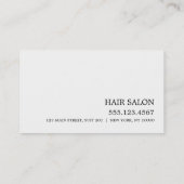 Carte de rendez-vous de conception simple (Dos)