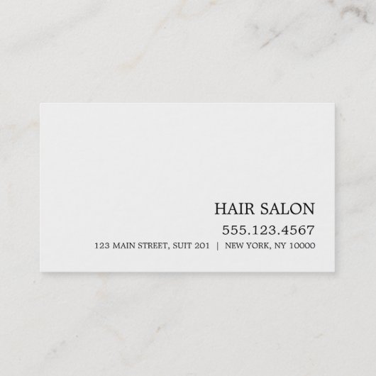 Carte de rendez-vous de conception simple (Dos)