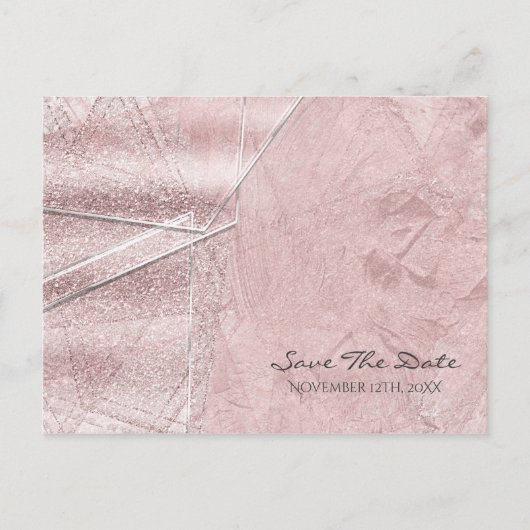 Carte de rendez-vous de cristal de verre scintilla (Devant)