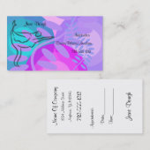 Carte de rendez-vous de danse de Pilates de danse (Devant / Derrière)