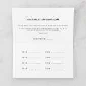 Carte de rendez-vous de la branche d'effet or (Intérieur déplié)