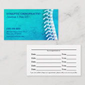 Carte de rendez-vous de la chiropratique de l'art (Devant / Derrière)