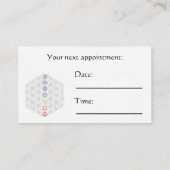 Carte de rendez-vous de la déesse chakra Flower li (Dos)