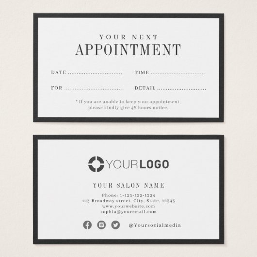 Carte de rendez-vous de la frontière noire au char (Devant & derrière)