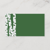 Carte de rendez-vous de l'arbre de bouleau (Dos)