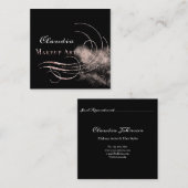 Carte de rendez-vous de l'artiste de maquillage du (Devant / Derrière)