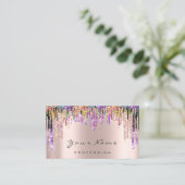 Carte de rendez-vous de l'artiste maquillage Rose  (Debout devant)