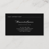 Carte de rendez-vous de l'artiste Rose de parties  (Dos)