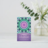Carte de rendez-vous de mandala de nénuphar (Debout devant)