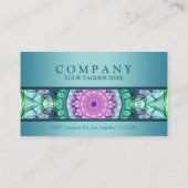 Carte de rendez-vous de mandala de nénuphar (Dos)