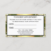 Carte de rendez-vous de maquillage professionnel G (Dos)