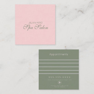 Carte de rendez-vous de Modern Salon Beauty Studio