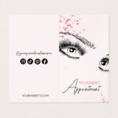 Carte de rendez-vous de Parties scintillant d'icôn (Extérieur déplié)