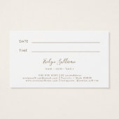 carte de rendez-vous de parties scintillant liquid (Dos)