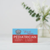 Carte de rendez-vous de pédiatre éléphant mignon (Debout devant)