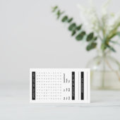 Carte de rendez-vous de recherche de mot (Debout devant)