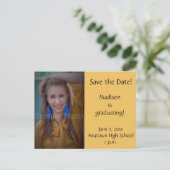 Carte de rendez-vous de remise des diplômes avec p (Debout devant)