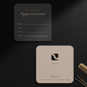 Carte de rendez-vous de salon chic moderne Dark Pr