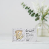 Carte de rendez-vous de salon de beauté (Debout devant)