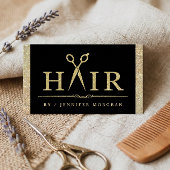 Carte de Rendez-vous de Salon de Coiffure Pailleté