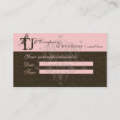 Carte de rendez-vous de salon PixDezines... nuage  (Dos)