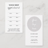 Carte de rendez-vous de style de tente (Devant / Derrière)