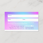 Carte de rendez-vous dégradant (Dos)