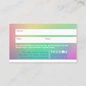 Carte de rendez-vous dégradant (Dos)