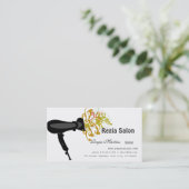 Carte De Rendez-vous Dénommer des esthéticiens de sèche-cheveux de (Debout devant)