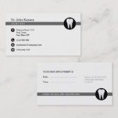 Carte de rendez-vous dentaire | Classe professionn (Devant / Derrière)