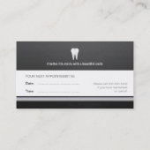 Carte de rendez-vous dentaire | Dentiste (Dos)