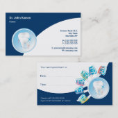 Carte de rendez-vous dentaire | Dentiste (Devant / Derrière)