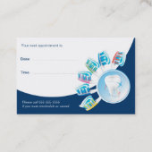 Carte de rendez-vous dentaire | Dentiste (UE) (Dos)