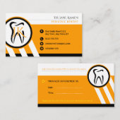 Carte de rendez-vous dentaire pour dentiste | Init (Devant / Derrière)