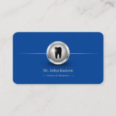 Carte De Rendez-vous Dentaire professionnel | Blue Dentist (Devant)