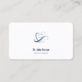 Carte de rendez-vous dentaire professionnelle | De (Devant)