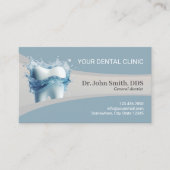Carte De Rendez-vous Dental Office Clean Tooth Modern Dentiste (Devant)