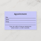 Carte De Rendez-vous Dental White Tooth Bold Magenta Center Stripe (Dos)